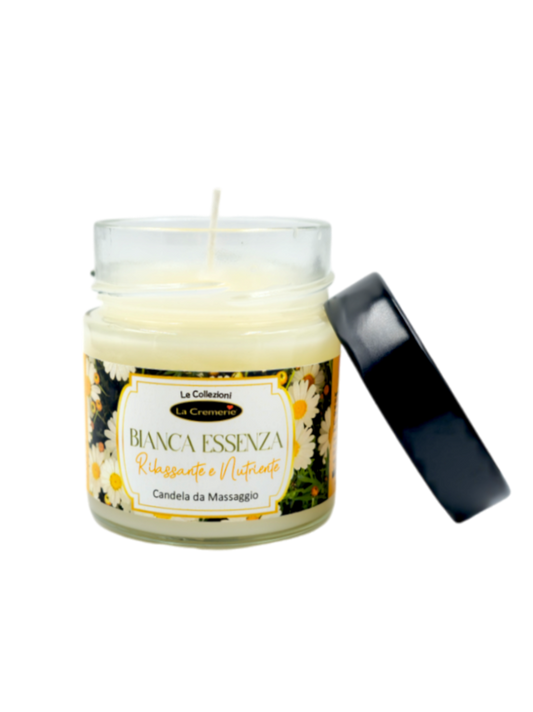 Candela da massaggio Bianca essenza 200ml