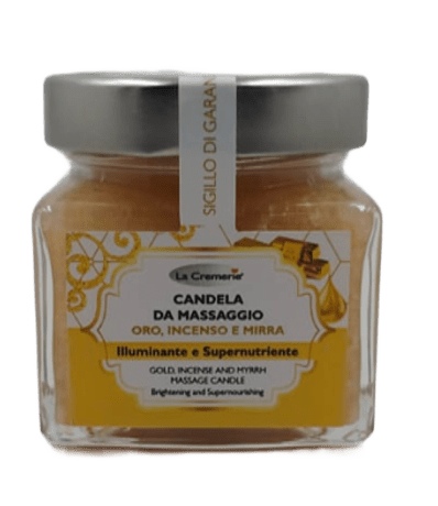 Candela da massaggio oro incenso e mirra 200ml