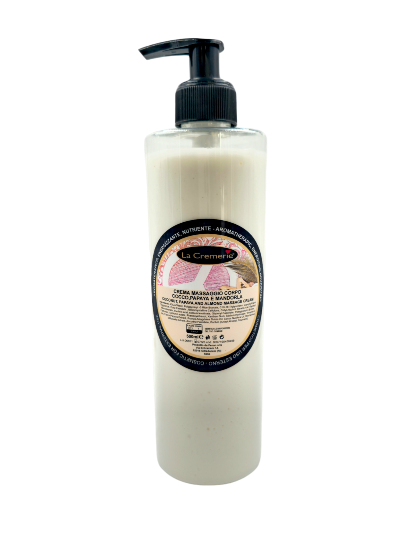 Crema massaggio Cocco, papaya & mandorla 500 ml