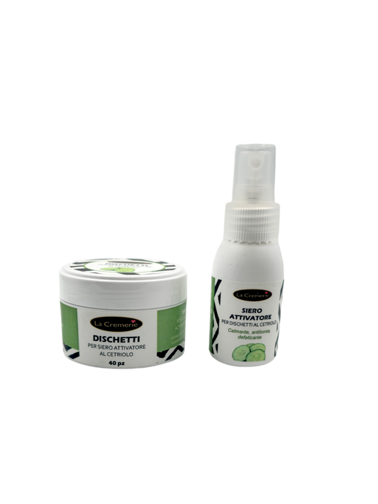 Dischetti al cetriolo 40pz & siero attivatore 50 ml