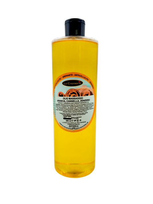 Olio da massaggio arancia cannella & zenzero 500 ml