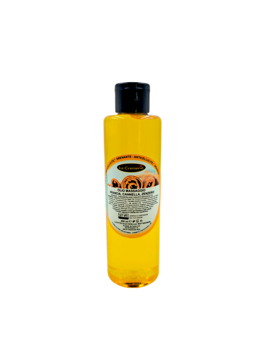 Olio Massaggio Arancia Cannella e Zenzero 200ml