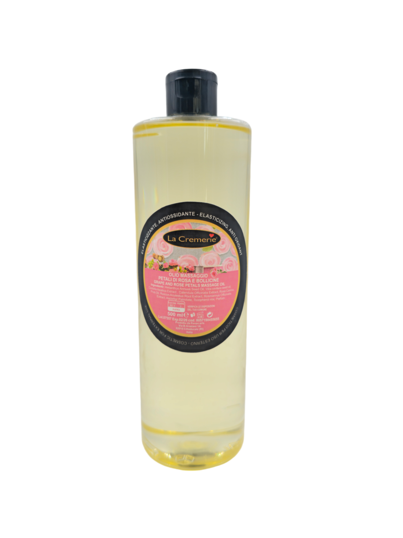 Olio massaggio bollicine & Petali di rosa 500 ml