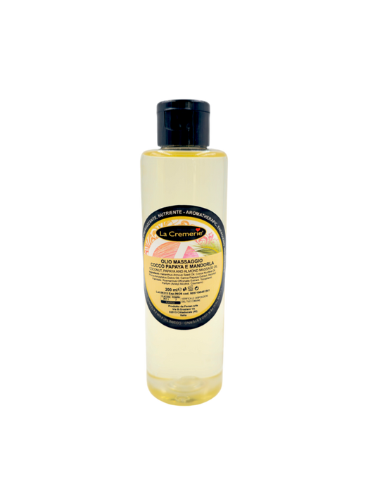 Olio massaggio Cocco, Papaya & Mandorla 200 ml