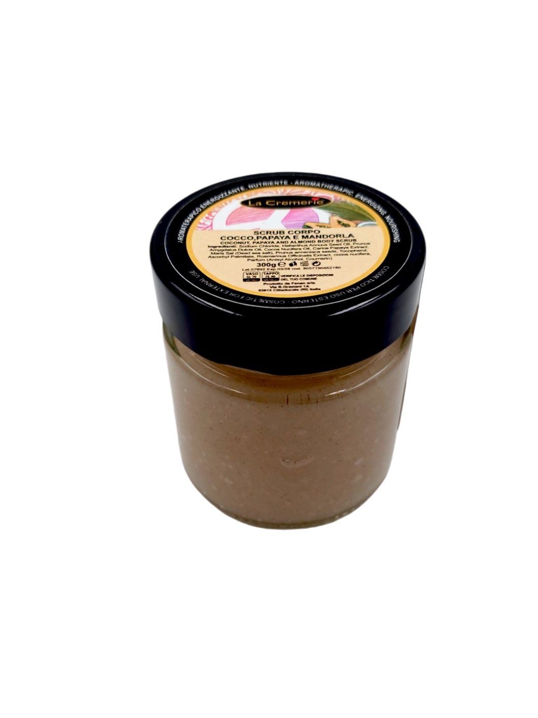 Scrub corpo Cocco, Papaya e Mandorla 300gr